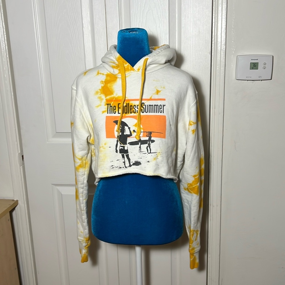 OUTERKNOWN Cotton Cropped Hoodie Endless Summer Small